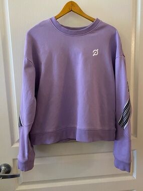 PELOTON Sport Pullover Sweatshirt in Light Purple - L